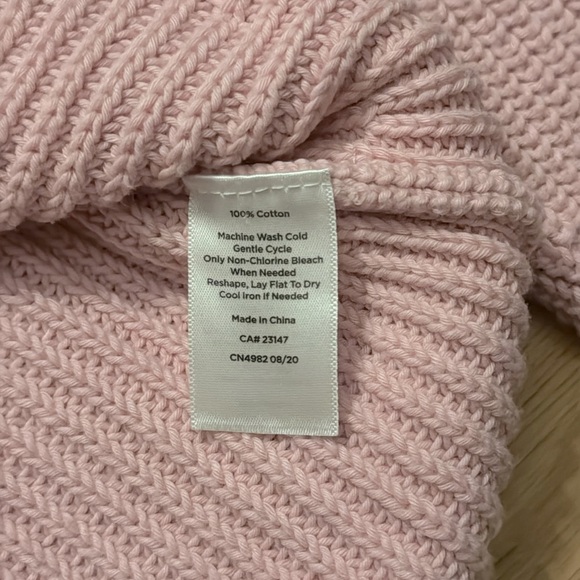 Talbots | Bubblegum Pink | Cable Knit | Mock Turtleneck Sweater | Size M - Picture 3 of 4